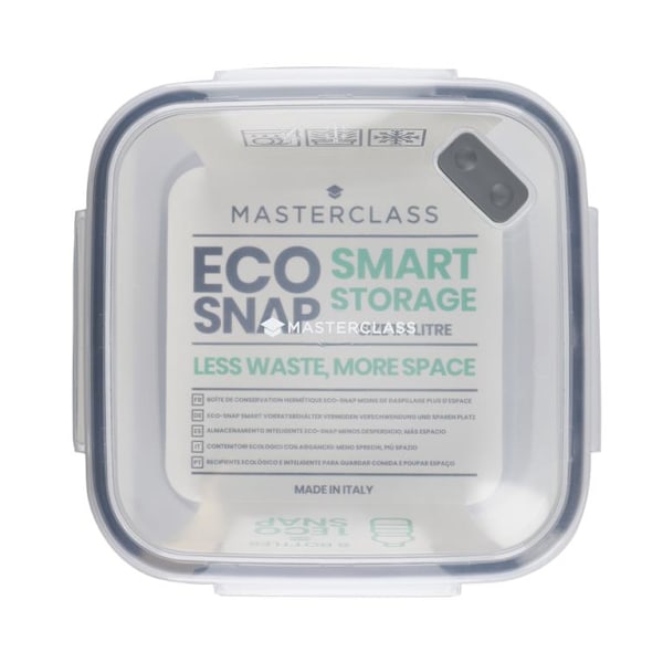 MasterClass Eco Snap Food Storage Container - 1.4L Square