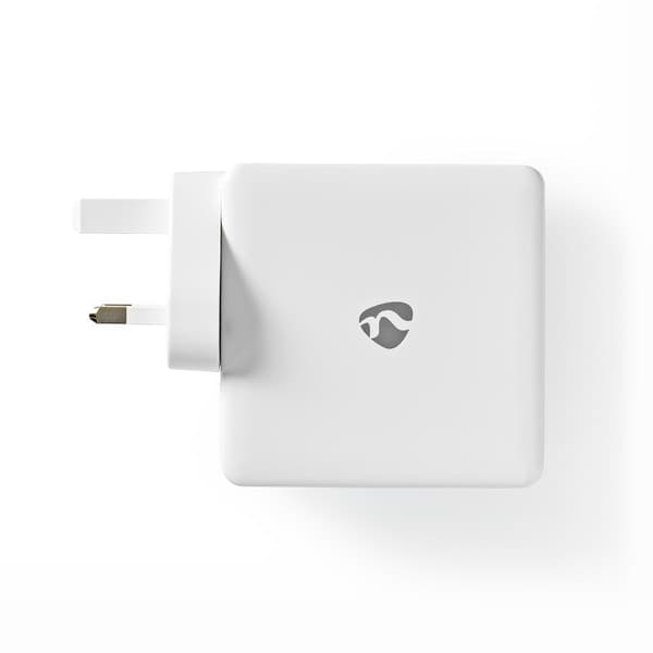Nedis Quick Wall Charger - 65W - 2 x USB-C Output White