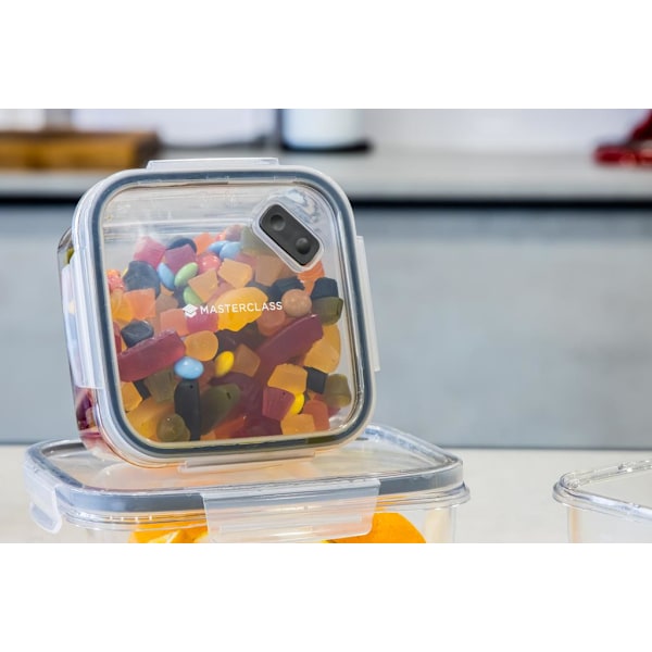 MasterClass Eco Snap Food Storage Container - 0.8L Square