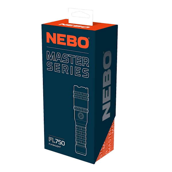 NEBO:n Master Series FL750 Kestävä Ladattava Taskulamppu