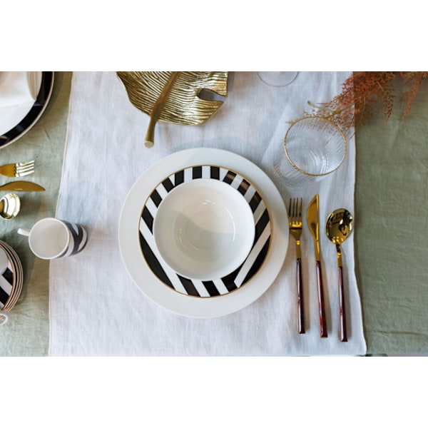 Mikasa Luxe Deco 12-osainen Ruokailuastiasto Kiinasta