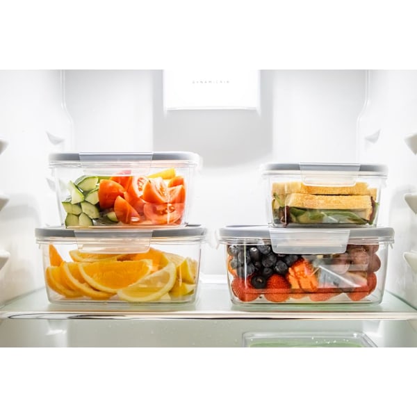 MasterClass Eco Snap Food Storage Container - 0.8L Rectangle