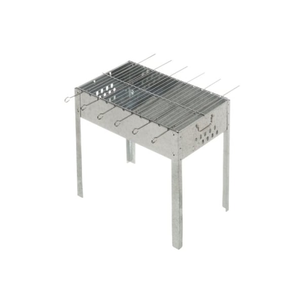 Mustang Stål Kolgrill med 6 Spett