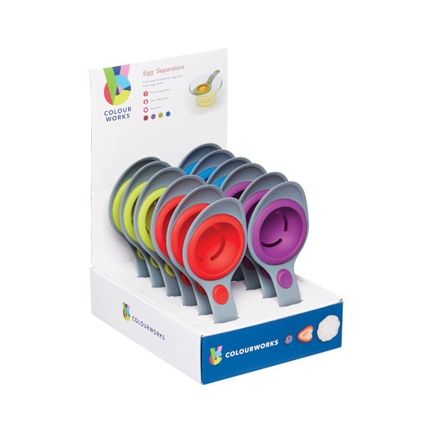 Colourworks Silicone Egg Separator Red