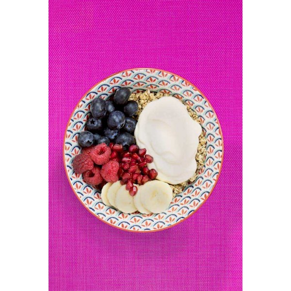 KitchenCraft Ceramic Cereal Bowl Bright Design - set 4 pcs