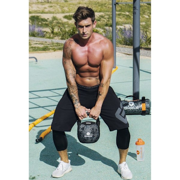 Sveltus Mjuk Kettlebell - 4 kg för mångsidig träning och effektiv styrketräning