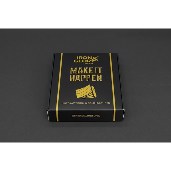 Iron &amp; Glory Make it Happen Notebook &amp; Multi-Pen Gift Set