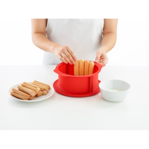 Lékué Charlotte Springform Pan ø18 cm with ceramic plate