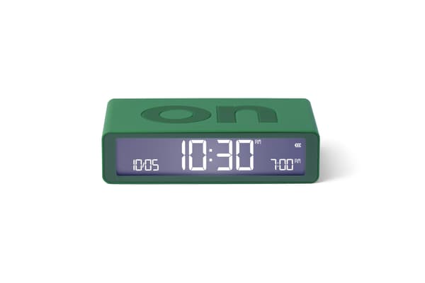 Lexon Design Flip Classic Alarm Clock Dark Blue