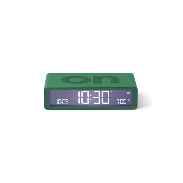 Lexon Design Flip Classic Alarm Clock Orange