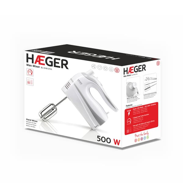 Haeger "Max Mixer" -tehosekoitin 500 W