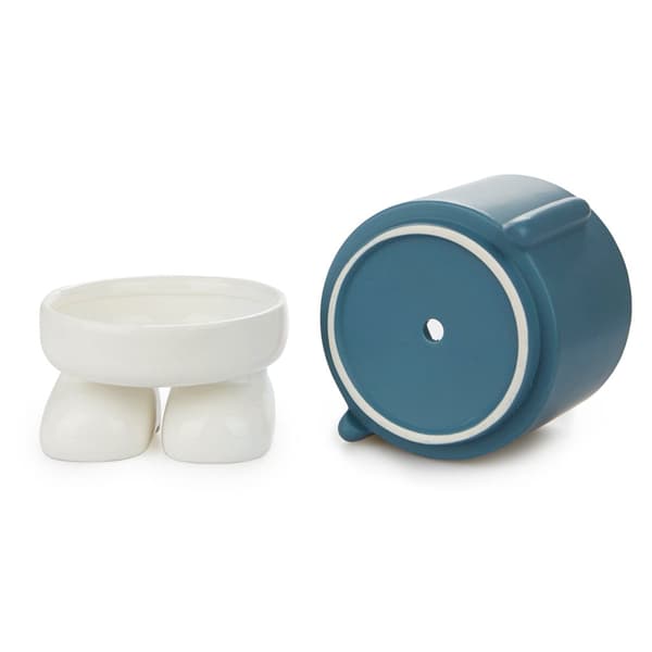 Balvi Ceramic Flower Pot Mr. Standy Green