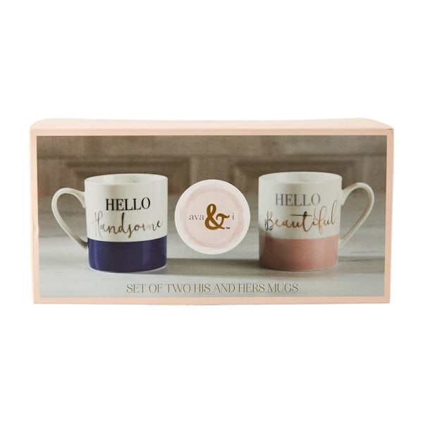 Creative Tops Ava &amp; I His And Hers Set Of 2 Can Mugs