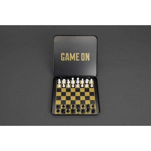 Iron & Glory Game on Mini Travel Chess Set