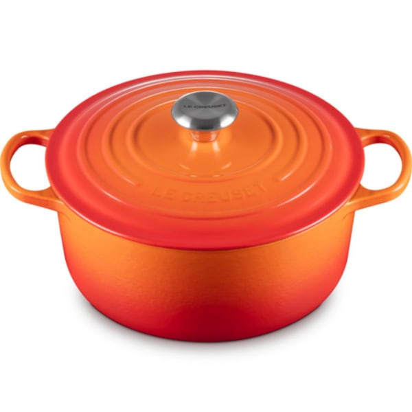 Le Creuset Cast Iron Round Casserole 26cm Orange