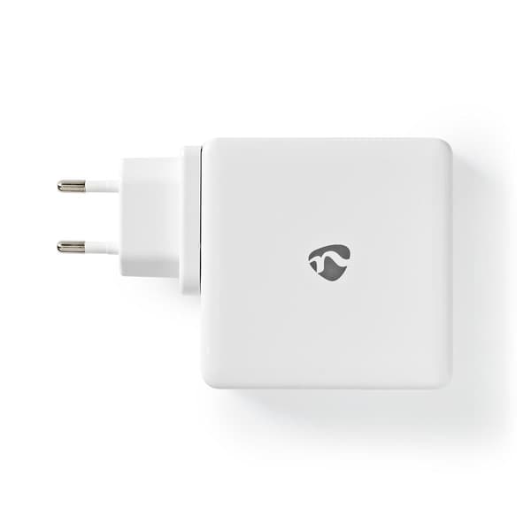 Nedis Quick Wall Charger - 65W - 2 x USB-C Output Valkoinen eleganssi