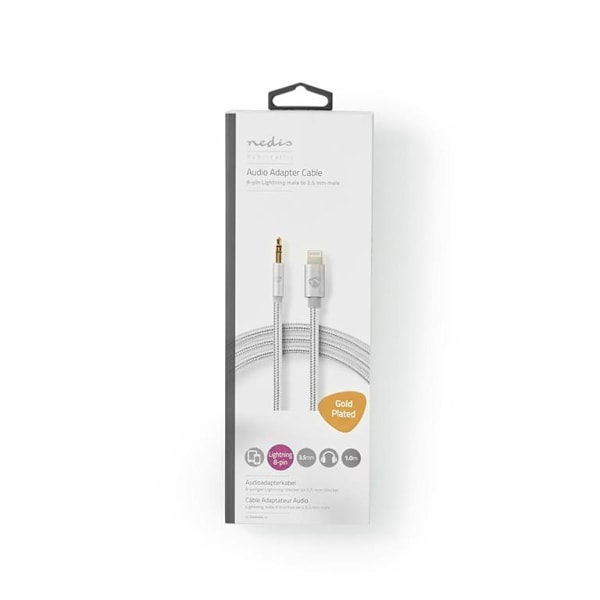 Nedis Lightning-sovitin Apple Lightning 8-Pin - 3.5 mm urosovitin