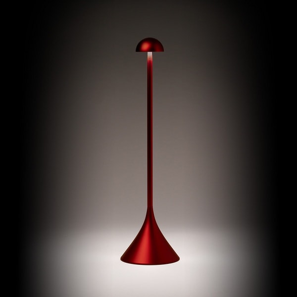 Lexon Design STELI Dome Table Lamp Dark Red