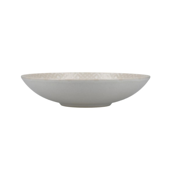 KitchenCraft Stoneware Pasta Bowl Embossed Grey - set 4 pcs