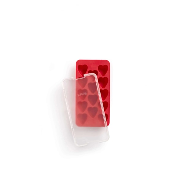 Lékué Ice Cube Tray - Heart - Red