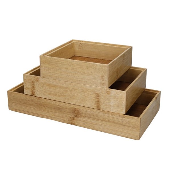 COPCO Bamboo Home Organisers - Set 3pcs.