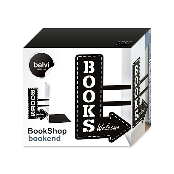 Balvi Bookend BookShop - Black