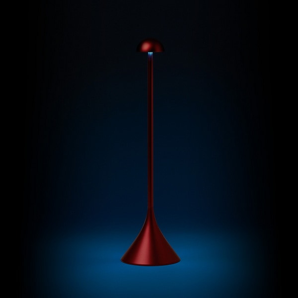 Lexon Design STELI Dome Table Lamp Dark Red