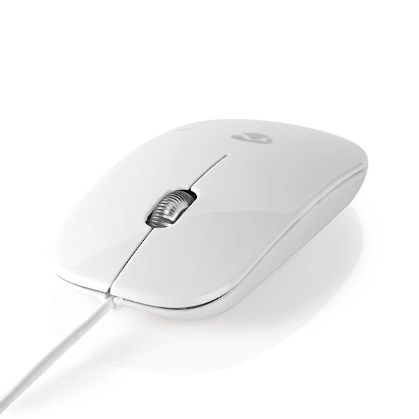 Nedis Wired Mouse 1000dpi - Both Handed Black