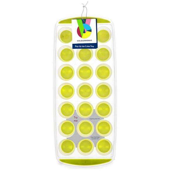 Colourworks Pop Out Flexible Ice Cube Tray Red