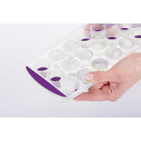 Colourworks Pop Out Flexible Ice Cube Tray Red