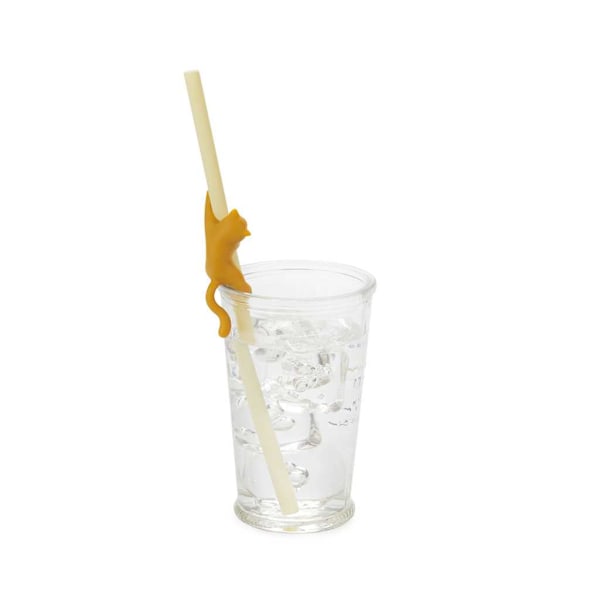 Balvi Reusable Straw Set Climber Cat Pink