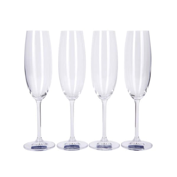 Mikasa Julie Champagne Flute Glasses Set 4pcs.