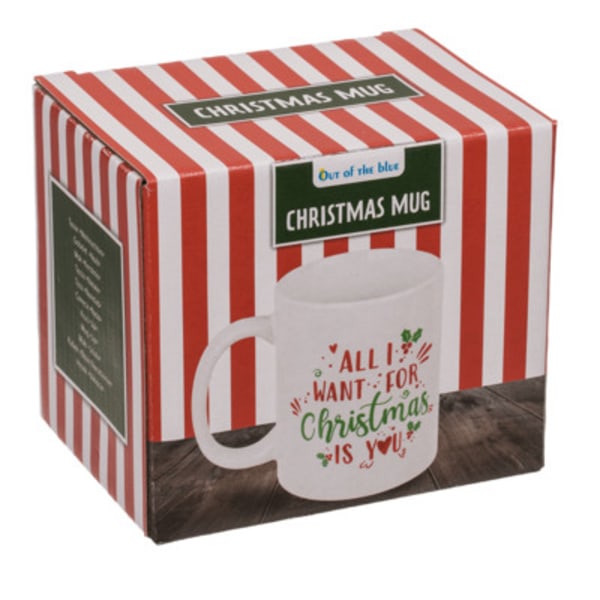 Out of the Blue Stoneware Mug Christmas Dreams - 2 assorti Designs All I Want