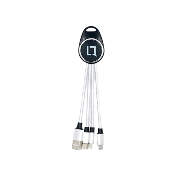 Liquno Nissi Shining Keyring with 3in1 Data Cable Red