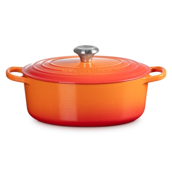 Le Creuset Cast Iron Oval Casserole 27cm Black