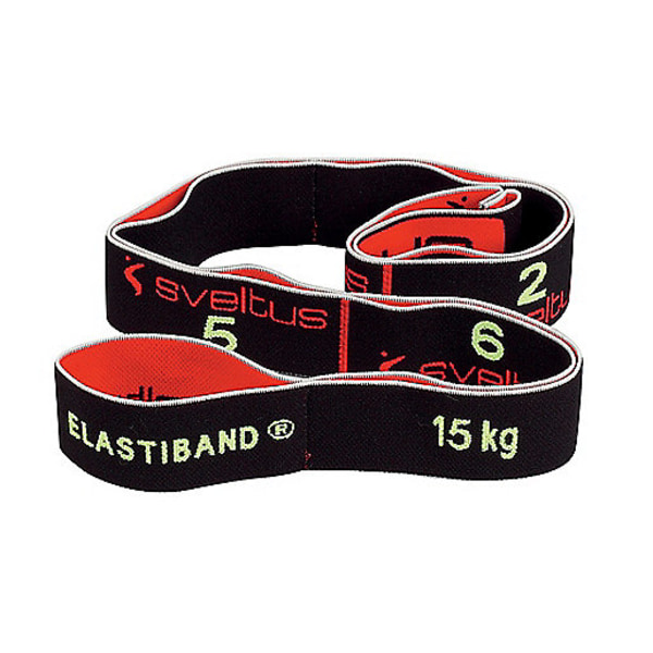 Sveltus Elasti'ring Musta - 15 kg Kestävyysnauhasetti