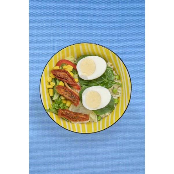 KitchenCraft Ceramic Cereal Bowl Mono Design - set 4 pcs