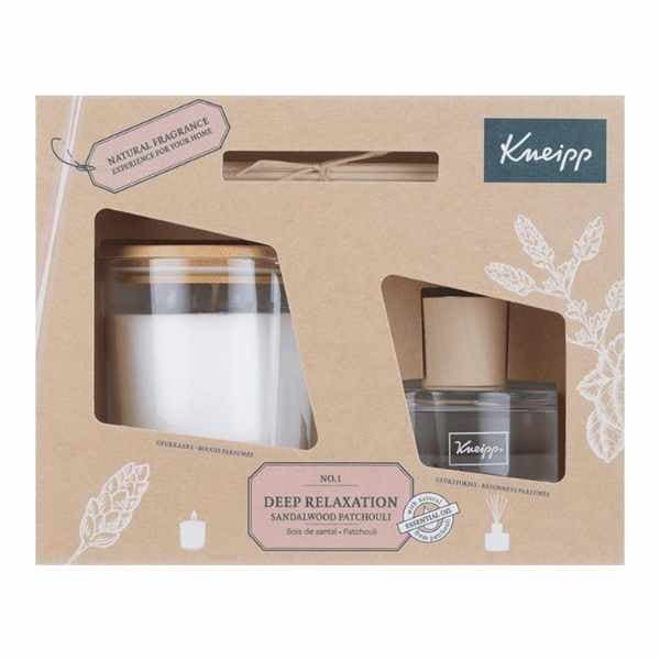 Kneipp-gavesæt med duft til hjemmet: Sandeltræ-patchouli