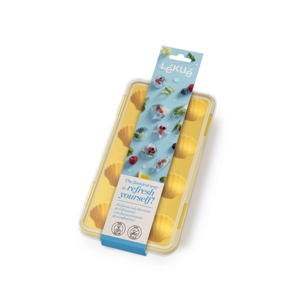 Lékué Ice Cube Tray - Shell - Yellow