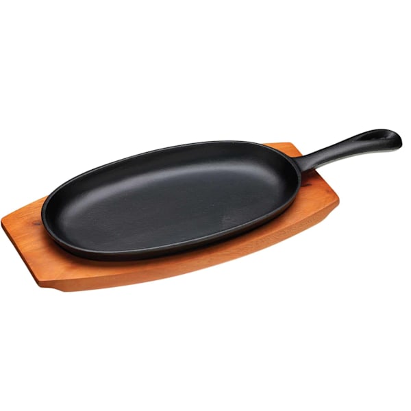 KitchenCraft World of Flavours Oriental Iron Sizzle Platter