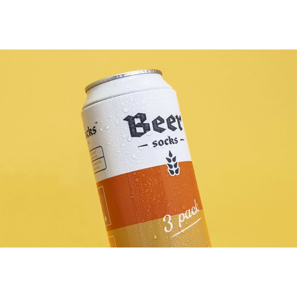 Luckies Beer Socks - 3 pairs in a can