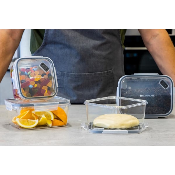 MasterClass Eco Snap Food Storage Container - 1.4L Square