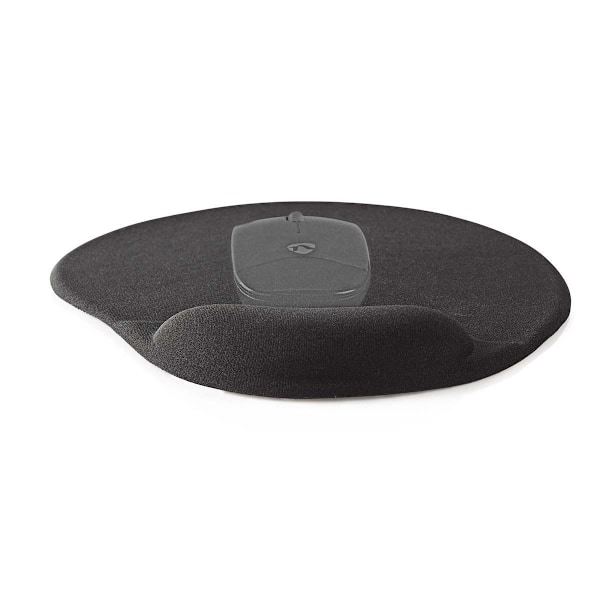 Nedis Mouse Pad with wrist Support 215mm Black