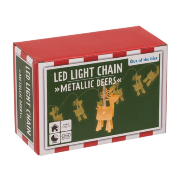 Out of the Blue 3D LED Light Chain - Metallic Deers