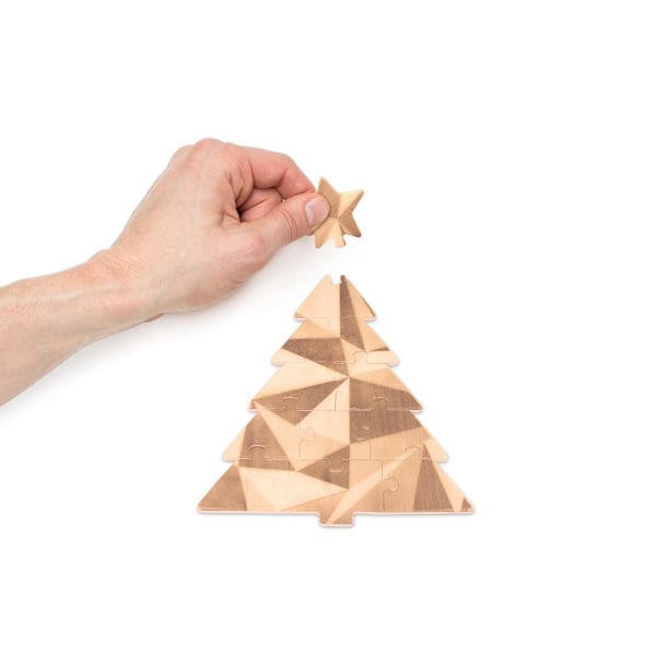 Luckies You Complete Me Christmas Tree Jigsaw Red
