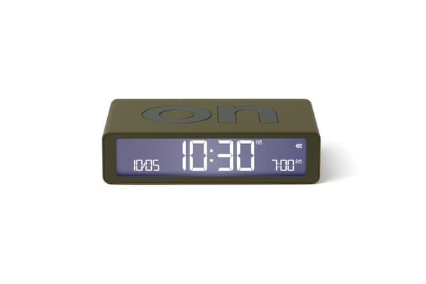 Lexon Design Flip Classic Alarm Clock Dark Blue