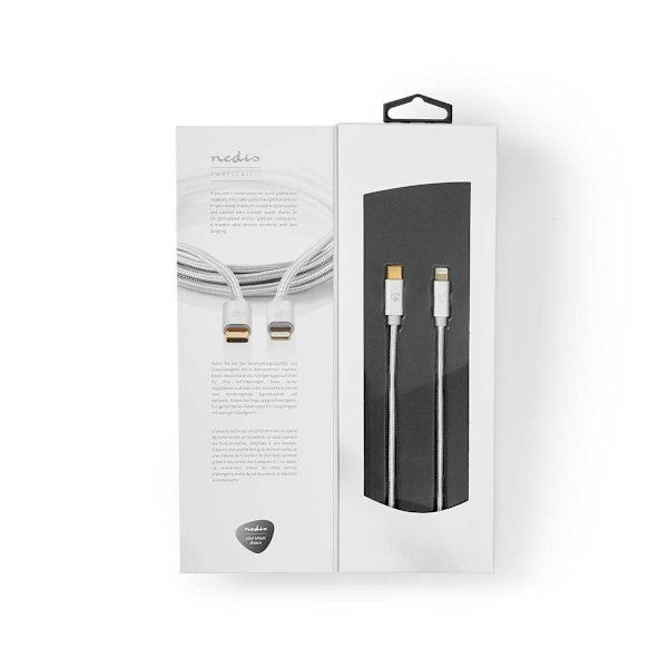 Nedis USB-kaapeli USB-C - Apple Lightning 8-pin - 2.0m