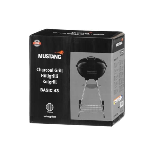 Mustang Charcoal Grill Basic 43 | Kompakti | Halkaisija 41,5 cm