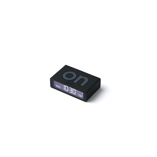 Lexon Design Flip Mini Alarm Clock Red