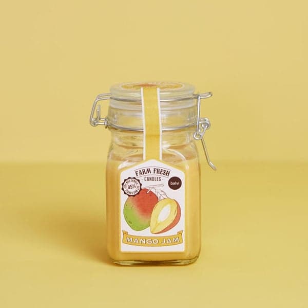 Balvi Scented Candle Farm Fresh Jar Mango